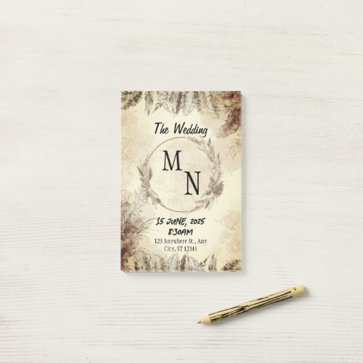 Weddenschap Post-it® Notes (Op bureau)