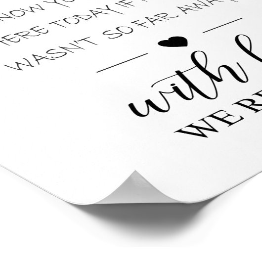 Weddenschap Poster (Hoek)