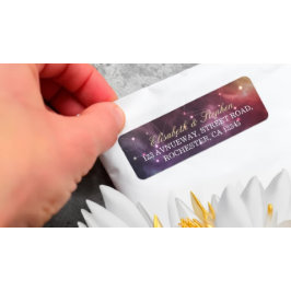 Weddenschap: Prachtige Star Nebula Constellatie Etiket