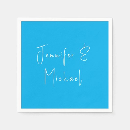 Weddenschap Professional Klassieke hemel blauw Servet (Voorkant)