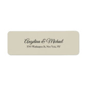 Weddenschap Professional Klassieke legant Plain Etiket (Voorkant)