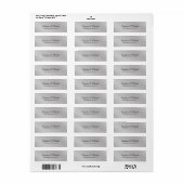Weddenschap Professional Klassieke legant Plain Gr Etiket (Full Sheet)