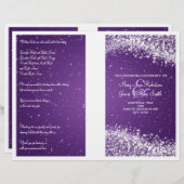 Weddenschap-programma Mousserende golf Paars (Voorkant / Achterkant)