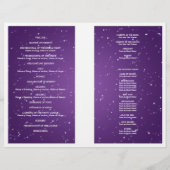 Weddenschap-programma Mousserende golf Paars (Achterkant)