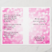 Weddenschap Programma Roze Glitter Lights (Voorkant)