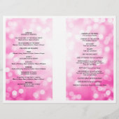 Weddenschap Programma Roze Glitter Lights (Achterkant)