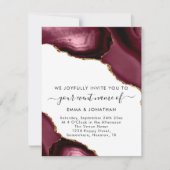 Weddenschap QR-code Burgundy Gold White (Voorkant)