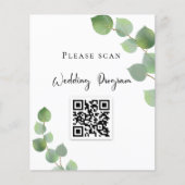 Weddenschap QR-code eucalyptusgrienery (Voorkant)