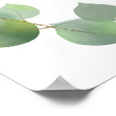 Weddenschap QR-code eucalyptusgrienery Poster (Hoek)