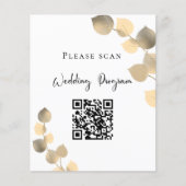 Weddenschap QR-code gouden eucalyptus (Voorkant)