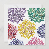 Weddenschap Rainbow Blossom Aangepaste uitnodiging (Voorkant)