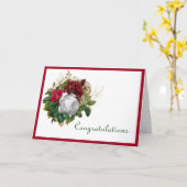 Weddenschap Red Roses-felicitaties Kaart (Gele Bloem)