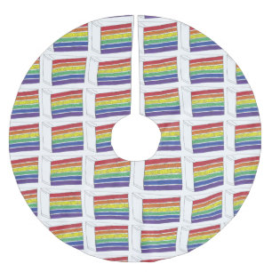 Weddenschap regenbooglaag LGBT Gay Pride Kerstboom Rok