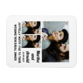 Weddenschap repetitie Aangepast 3 Foto collage Magneet (Horizontaal)