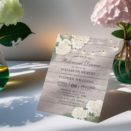 Weddenschap repetitie Dinner Flowers String Light  Kaart