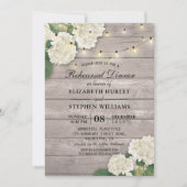 Weddenschap repetitie Dinner Flowers String Light Kaart (Voorkant)