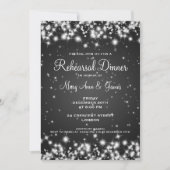 Weddenschap-repetitie in de winter Sparkle Black Kaart (Voorkant)