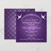 Weddenschap-repetitie Inwendige vogels Monogram Pa Kaart (Voorkant / Achterkant)