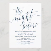 Weddenschap-repetitie, marineblauw-kalligrafie