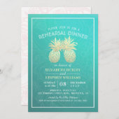 Weddenschap-repetitie met een gouden anananappel kaart (Voorkant / Achterkant)