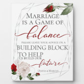 Weddenschap Request Building Block Dusty Blush Fotoplaat (Voorkant)