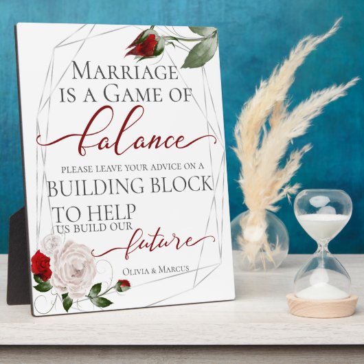 Weddenschap Request Building Block Dusty Blush Fotoplaat (Zijkant)