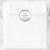  weddenschap ronde sticker (Tas)