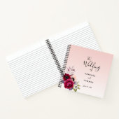 Weddenschap roos gouden bruine roze floralen notitieboek (Binnen)