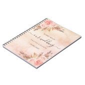 Weddenschap roos gouden gastenboek notitieboek (Linkerzijde)