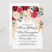 Weddenschap roos pampasgras kaart (Voorkant / Achterkant)