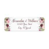 Weddenschap Roos Rendement Wauw Romantic Etiket (Voorkant)