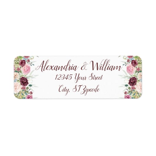 Weddenschap Roos Rendement Wauw Romantic Etiket (Voorkant)