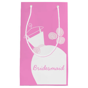 Weddenschap Roze bruidsmeisje klein Cadeauzakje