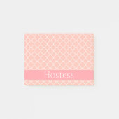 Weddenschap Roze en Wit Post-it® Notes (Voorkant)