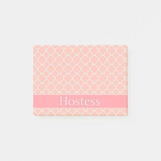 Weddenschap Roze en Wit Post-it® Notes (Voorkant)