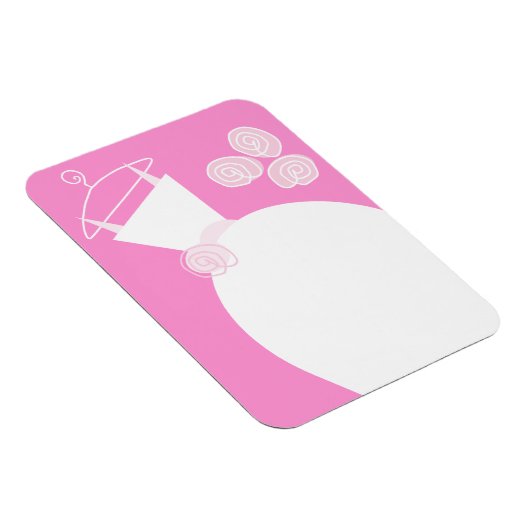 Weddenschap Roze flexibele magneet (Rechterzijde)