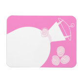 Weddenschap Roze flexibele magneet (Horizontaal)