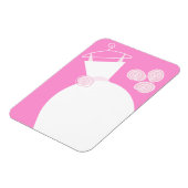 Weddenschap Roze flexibele magneet (Linkerzijde)