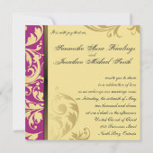 Weddenschap Roze goudzwijn Kaart (Achterkant)