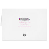 Weddenschap Roze horizontale zwarte pastel (Achterkant Horizontaal)