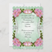 Weddenschap Roze orchideeën Kaart (Achterkant)