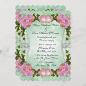 Weddenschap Roze orchideeën Kaart (Voorkant / Achterkant)