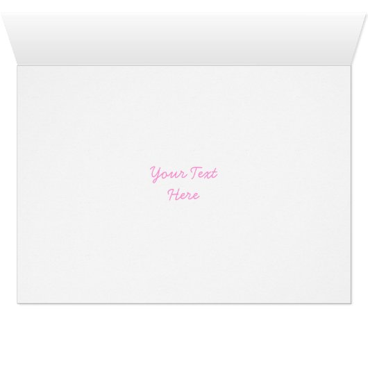 Weddenschap Roze tekst horizontaal (Binenzijde Horizontaal (Onderkant))