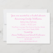 Weddenschap Roze vrijgezellenfeest horizontaal wit Kaart (Achterkant)