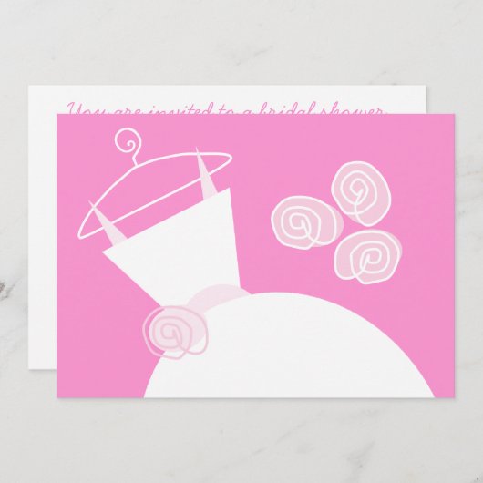 Weddenschap Roze vrijgezellenfeest horizontaal wit Kaart (Voorkant / Achterkant)