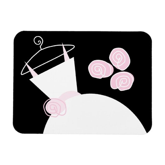 Weddenschap Roze zwart horizontaal Magneet (Horizontaal)