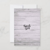 Weddenschap RSVP Antwoord Chic Lace Sunflower Wood (Achterkant)