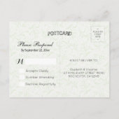 Weddenschap RSVP antwoord  gouden anananappel Uitnodiging Briefkaart (Achterkant)