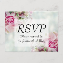 Weddenschap RSVP Briefkaart Roses