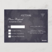 Weddenschap RSVP Hydrangea Flowers String Lights B Briefkaart (Achterkant)